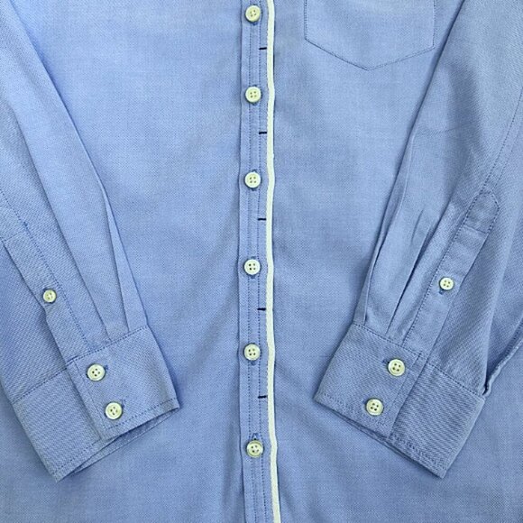 NWT Banana Republic Sky Blue Cotton Button-Up Long Sleeve Shirt S Classic Work - Picture 4 of 9